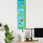 Poster Graphique de croissance pour enfants - Grenouilles (Bureau à domicile)