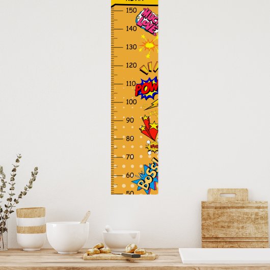 Poster Graphique de croissance rétro (Cuisine)