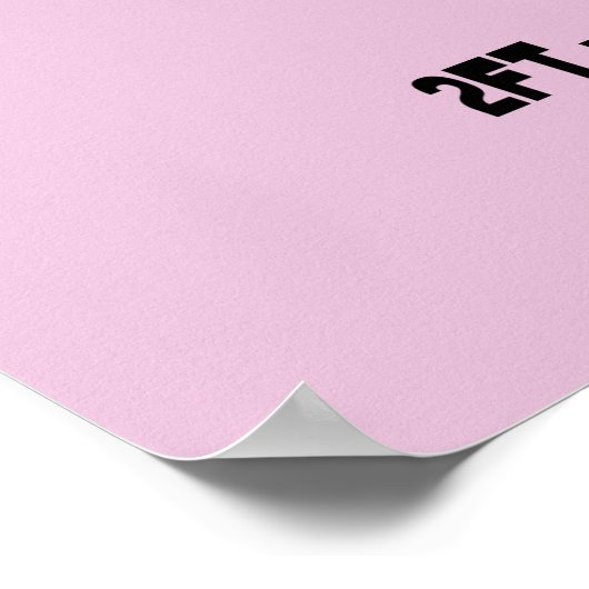 Poster Graphique de croissance rose (Coin)