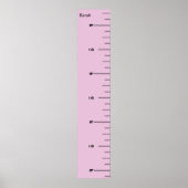 Poster Graphique de croissance rose (Devant)