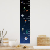 Poster Graphique de croissance spatiale (Cuisine)