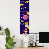 Poster Graphique De Croissance Spatiale De L'Astronaut De (Bureau à domicile)