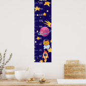 Poster Graphique De Croissance Spatiale De L'Astronaut De (Cuisine)