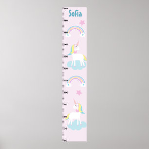 Poster Graphique de croissance Unicorn & Rainbows Gardez 