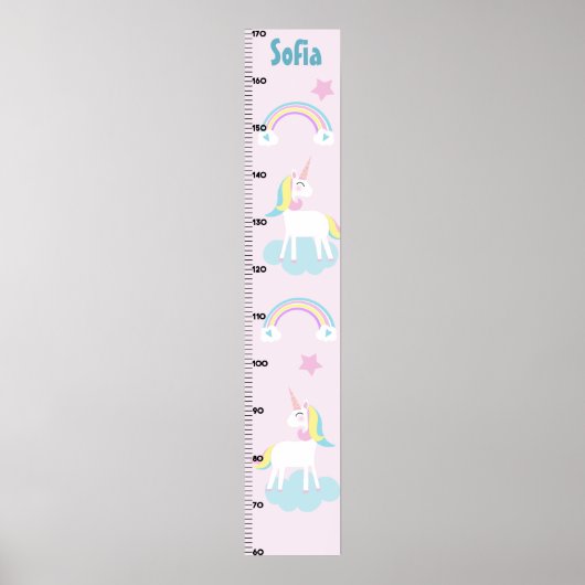 Poster Graphique de croissance Unicorn & Rainbows Gardez (Devant)