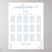 Poster Graphique de disposition de réception de mariage s (Devant)