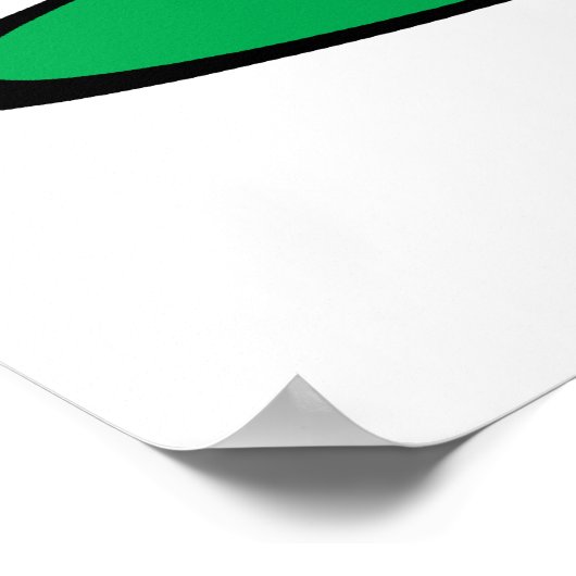 Poster Graphique de golf 18e trou (Coin)