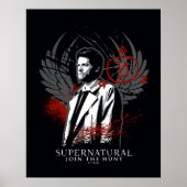 Poster Graphique de graffiti de Castiel surnaturel (Devant)
