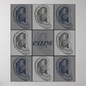 Poster Graphique de huit oreilles (Devant)