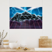 Poster Graphique de jeux vidéo Retro 1980 (Cuisine)