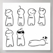 Poster Graphique de jour cryptique (Devant)