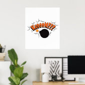 Poster Graphique de Kaboom Pop Art (Bureau à domicile)