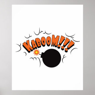 Poster Graphique de Kaboom Pop Art