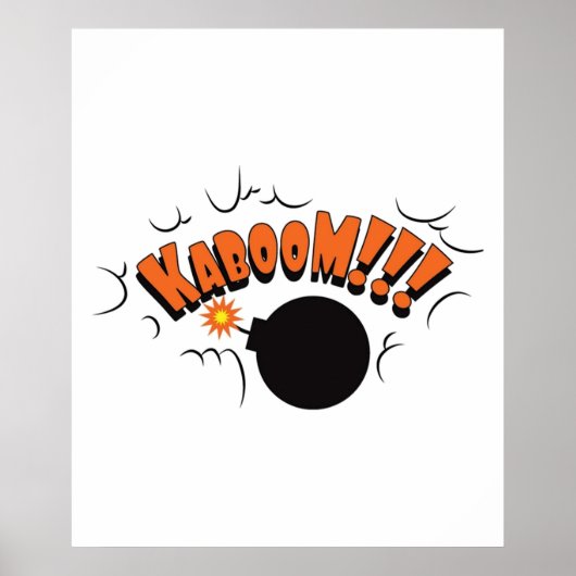 Poster Graphique de Kaboom Pop Art (Devant)