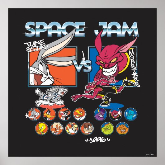 Poster Graphique de la liste SPACE JAM™ TUNE SQUAD™ VS Mo (Devant)