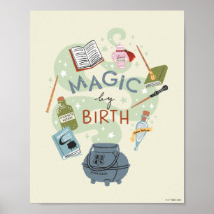 Poster Graphique de la magie par naissance