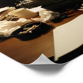 Poster Graphique de la salle de presse vintage (Coin)