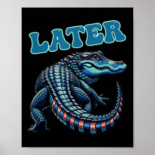 Poster Graphique de l'alligator Gator