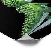 Poster Graphique de l'alligator Gator (Coin)