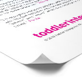 Poster Graphique de langue des signes pour bébé (Coin)