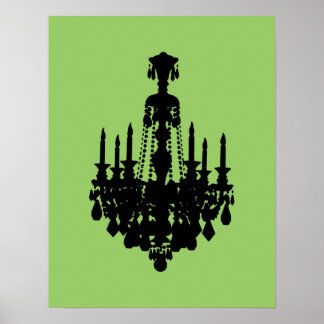 Poster Graphique de lustre antique