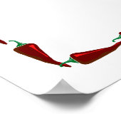 Poster Graphique de piments de bout en bout (Coin)