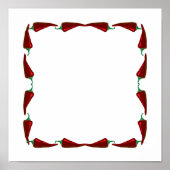 Poster Graphique de piments de bout en bout (Devant)