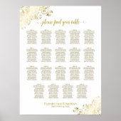 Poster Graphique de placement 19 Table Or Frivoles Mariag (Devant)