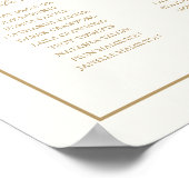 Poster Graphique de placement classique ivoire et or pour (Coin)