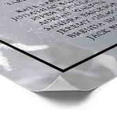 Poster Graphique de placement de mariage à monogramme pho (Coin)