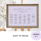 Poster Graphique de placement de mariage alphabétique chi