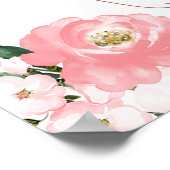 Poster Graphique de placement de mariage automnal citroui (Coin)