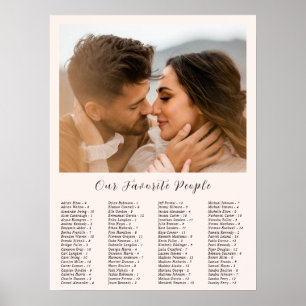Poster Graphique de placement de mariage photo neutre ter