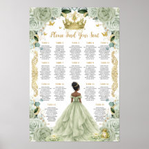 Graphique de placement de princesse et grenouille