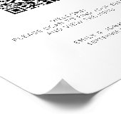 Poster Graphique de placement de sièges avec QR Code impr (Coin)