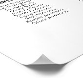 Poster Graphique de placement des invités de mariage gran (Coin)