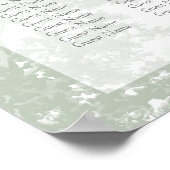 Poster Graphique de placement des invités de mariage Toil (Coin)
