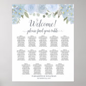 Poster Graphique de placement des tables Bohème Floral Bl (Devant)