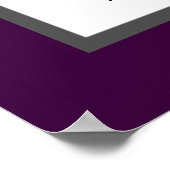 Poster Graphique de placement élégant argent et violet po (Coin)