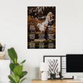 Poster Graphique de placement élégant pour mariage modern (Bureau à domicile)