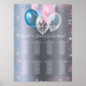 Poster Graphique de placement pour une fête de révélation (Devant)