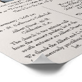 Poster Graphique de programme de mariage personnalisé (Coin)