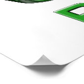 Poster Graphique de recyclage 3d (Coin)