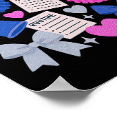 Poster Graphique de routine de cheerleading Cheer Be Coqu (Coin)