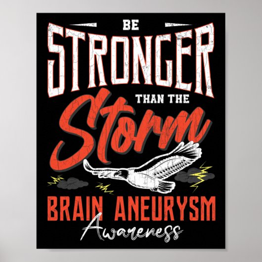 Poster Graphique de sensibilisation à l'neurysme cérébral (Devant)