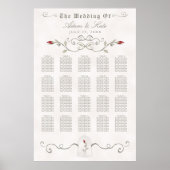 Poster GRAPHIQUE DE SIÈGE 151-200 | Élégant Mariage rouge (Devant)