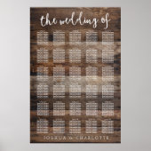 Poster GRAPHIQUE DE SIÈGE 251-300 | Rustic Mariage citron (Devant)