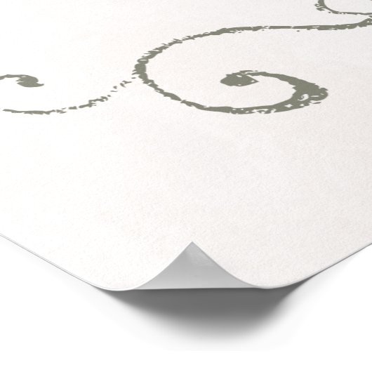 Poster GRAPHIQUE DE SIÈGE 31 - 60 | Élégant Mariage de be (Coin)