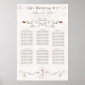 Poster GRAPHIQUE DE SIÈGE 31 - 60 | Élégant Mariage rouge (Devant)