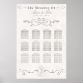 Poster GRAPHIQUE DE SIÈGE 81-120 | Élégant Mariage de bea (Devant)